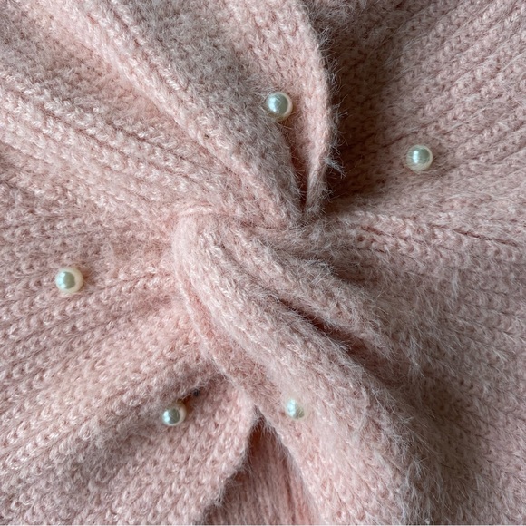 Coquette Style Pink Pearl Sweater - Picture 5 of 6
